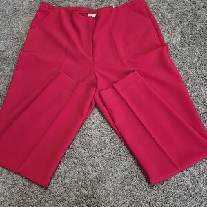 Chico's Women's Cropped Pants in Bold Red